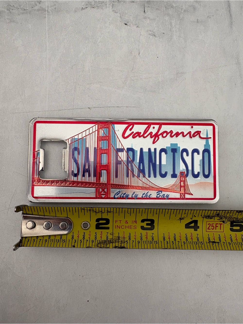 San Francisco Golden Gate Bridge California License Plate Metal Souvenir